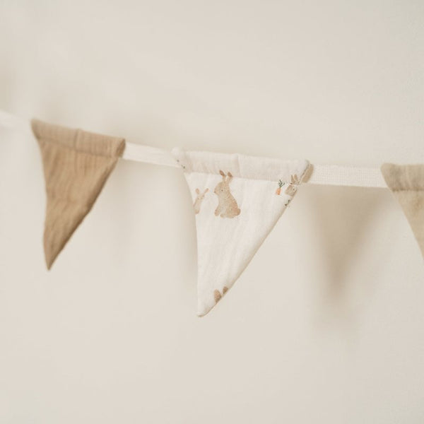 Little Dutch -  Vlaggenlijn  Baby Bunny (200 cm), Slingers en feestgordijnen, Little Dutch, Keekabuu