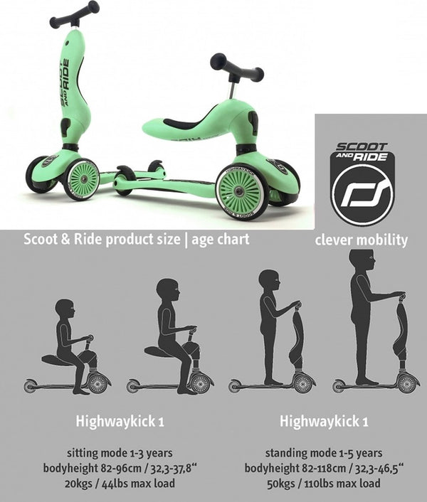 Scoot and Ride - Loopfiets - Highwaykick 1, Buitenspeelgoed, Scoot and ride, Keekabuu