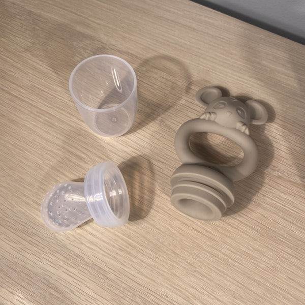 Nuuroo - Siliconen Fruit Sabbelaar - Lauge (Set van 2) - Keekabuu