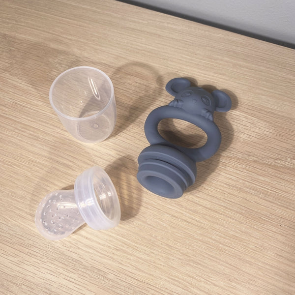 Nuuroo - Siliconen Fruit Sabbelaar - Lauge (Set van 2) - Keekabuu