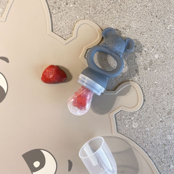 Nuuroo - Siliconen Fruit Sabbelaar - Lauge (Set van 2) - Keekabuu