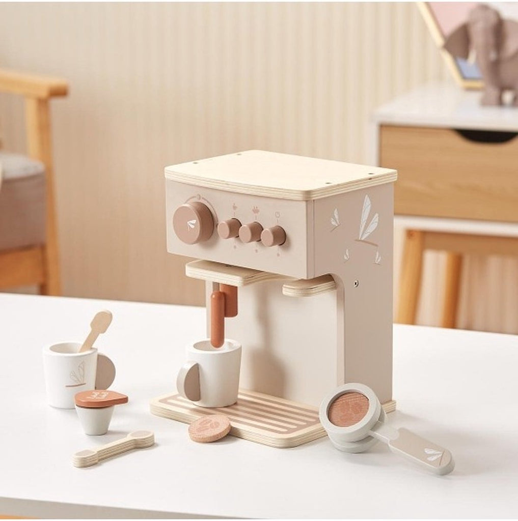 Label Label -  Houten Espresso Machine, Houten Speelgoed, Label Label, Keekabuu
