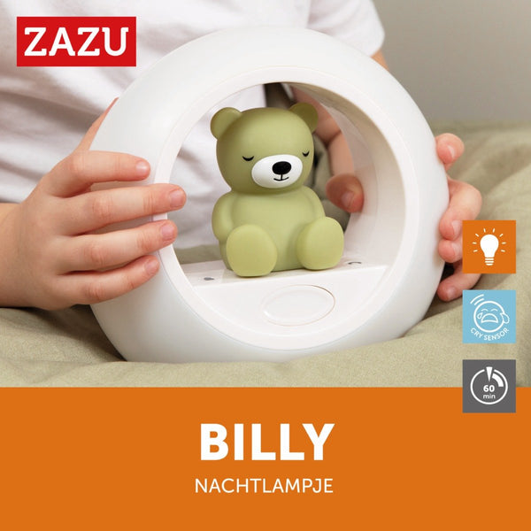 Zazu - Nachtlampje Billy The Bear - met slimme huilsensor