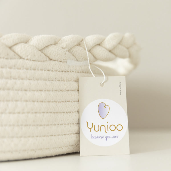 Yunioo - Aankleedkussen - Verschoonkussen - Mozesmand - Wit (80cm)