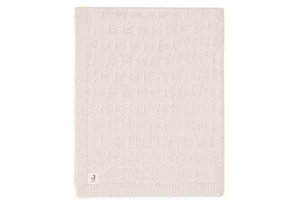 Jollein -  Wieg deken 75x100cm Grain Knit - Oatmeal - Keekabuu
