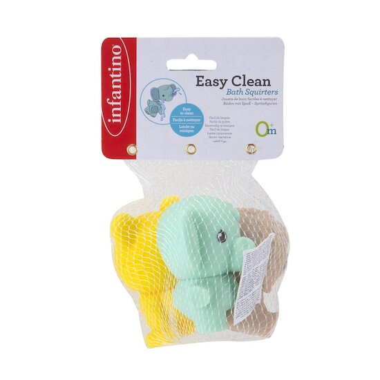 Infantino - Badespielzeug - 3 abwaschbare Badespritzen
