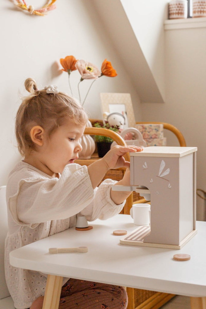 Label Label -  Houten Espresso Machine, Houten Speelgoed, Label Label, Keekabuu