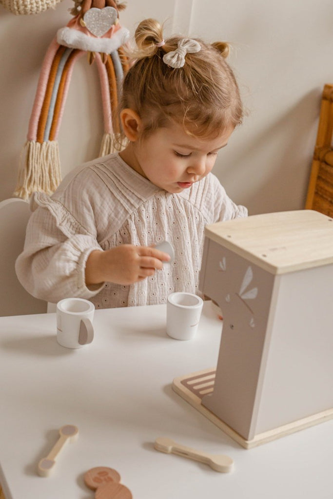 Label Label -  Houten Espresso Machine, Houten Speelgoed, Label Label, Keekabuu