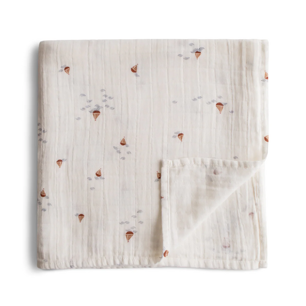 Mushie - Hydrofiele Doek met Print (XL formaat), Hydrofiele doeken, Mushie, Keekabuu