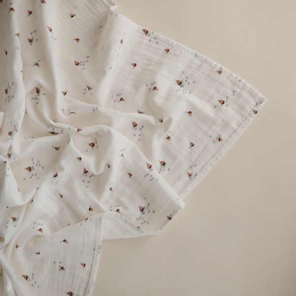 Mushie - Hydrofiele Doek met Print (XL formaat), Hydrofiele doeken, Mushie, Keekabuu