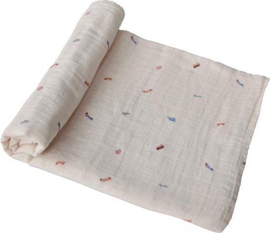 Mushie - Hydrofiele Doek met Print (XL formaat), Hydrofiele doeken, Mushie, Keekabuu