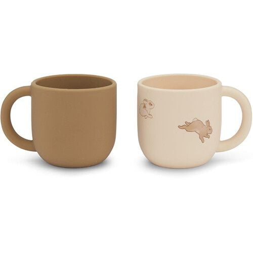 Konges Slojd - Set van 2 Siliconen Kindermokken, Drinkbekers, Konges Slojd, Keekabuu