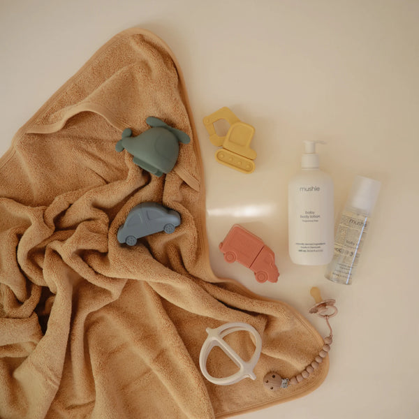 Mushie - Badspeelgoed  - Voertuigen (set van 4), Badspeeltje, Mushie, Keekabuu