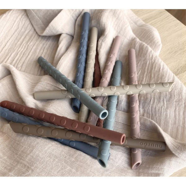 Nuuroo - 8 Siliconen Rietjes Ada - Color Mix, Rietjes, Nuuroo, Keekabuu