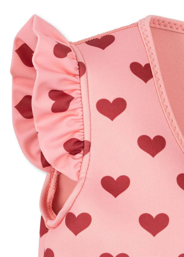 Konges Slojd - Schwimmweste mit Glanzeffekt und Rüschen - Avery - Amour Pink