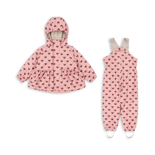 Konges Sløjd - Rain suit - Girl Rainy Palme (2-piece)