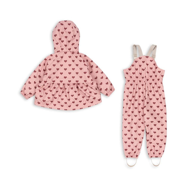 Konges Sløjd - Rain suit - Girl Rainy Palme (2-piece)