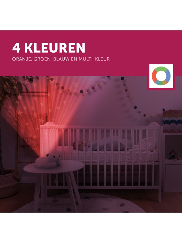 ZAZU -  Sterrenprojector Muziekdoos - Star met rustgevende melodieën - Polly de IJsbeer, Slaaptrainers, Zazu, Keekabuu