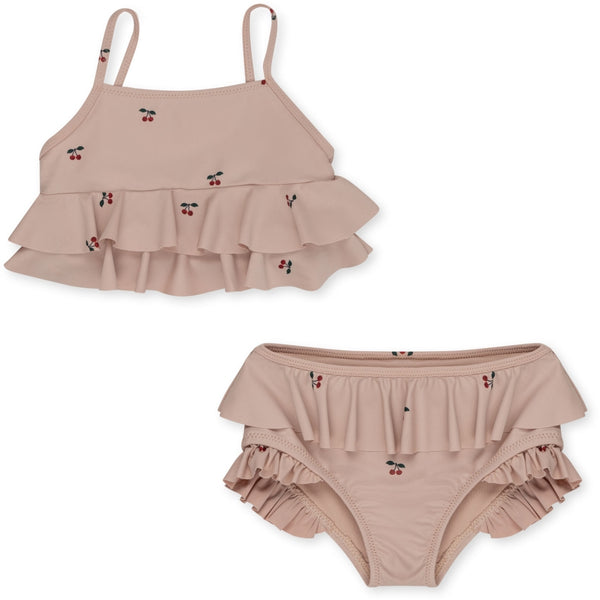 Konges Slojd -  Bikini Manuca met Ruches - Cherry Blush, Bikini, Konges Slojd, Keekabuu