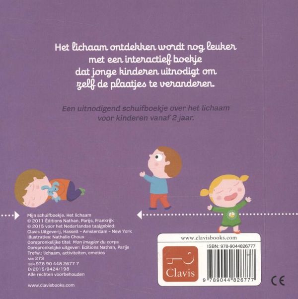Clavis - Het lichaam Mijn schuifboekje, Peuterboeken, Clavis, Keekabuu