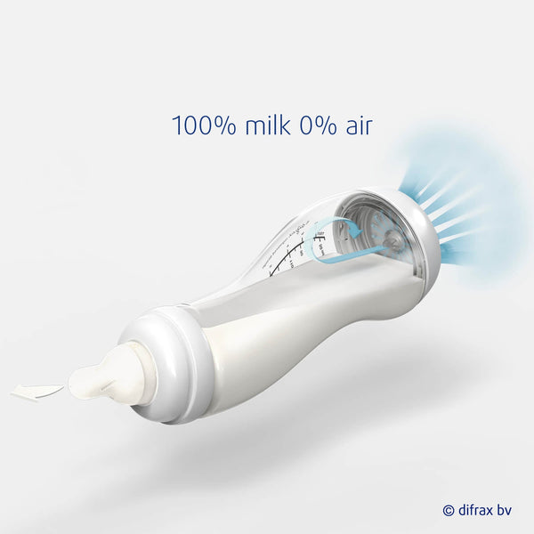 Difrax - Glazen Anti-Koliek S-babyfles Natural 250 ml, Babyflessen, Difrax, Keekabuu
