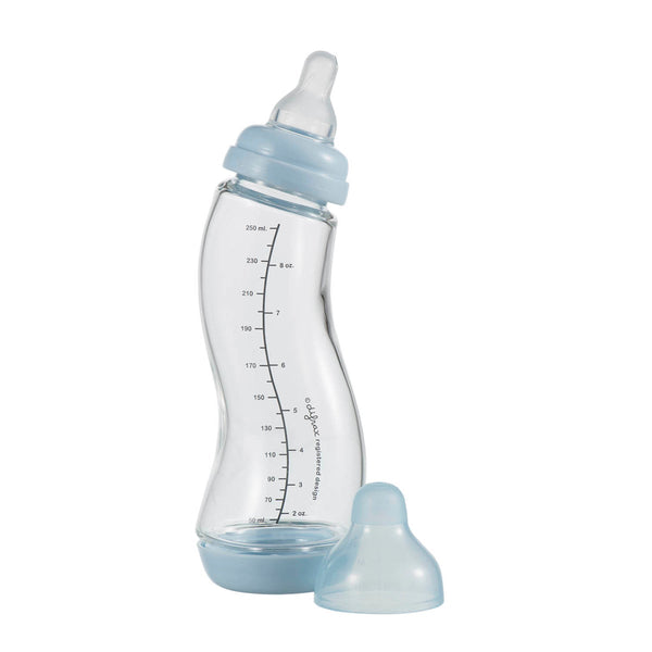 Difrax - Glazen Anti-Koliek S-babyfles Natural 250 ml, Babyflessen, Difrax, Keekabuu