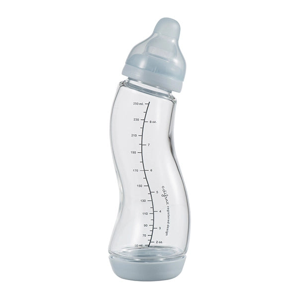 Difrax - Glazen Anti-Koliek S-babyfles Natural 250 ml, Babyflessen, Difrax, Keekabuu
