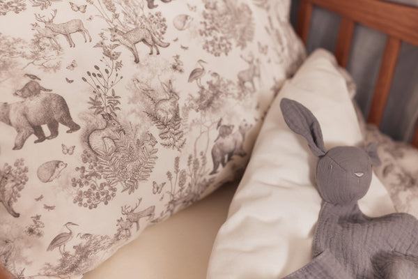 Jollein Dekbedovertrek met sloop Pimpelmees Forest Animals, Dekbedovertrekken, Jollein, Keekabuu