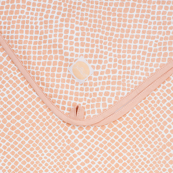 Jollein - Wiegdeken Jersey  | Snake Pale Pink, Dekens, Jollein, Keekabuu
