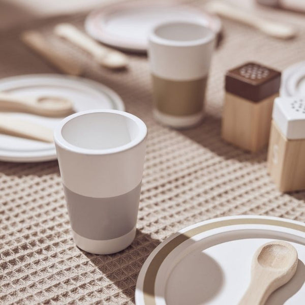 Kids Concept - Houten Servies Speelset Bistro - Speelservies voor 4 Personen, Houten speelgoed, Kid's Concept, Keekabuu