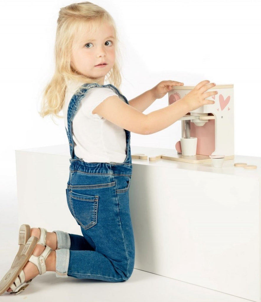 Label Label -  Houten Espresso Machine, Houten Speelgoed, Label Label, Keekabuu