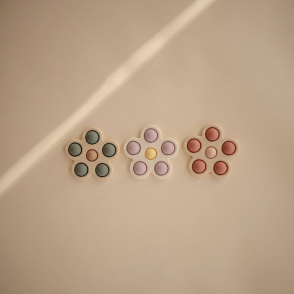 Mushie - Popi It Bloem - Sensorische Siliconen Speelgoed, Activiteiten speelgoed, Mushie, Keekabuu