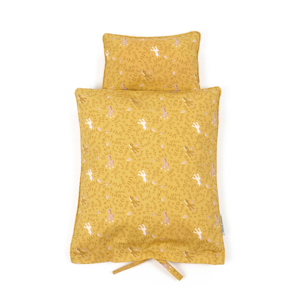 Smallstuff - Poppendeken - Unicorn geel - Speelgoed en Cadeaus