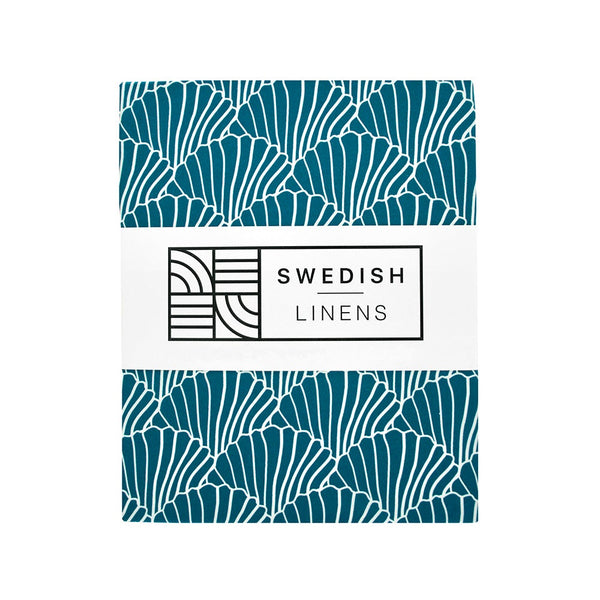 Swedish Linens - Kussensloop Seashells (60x70cm), Kussensloop, Swedish Linens, Keekabuu