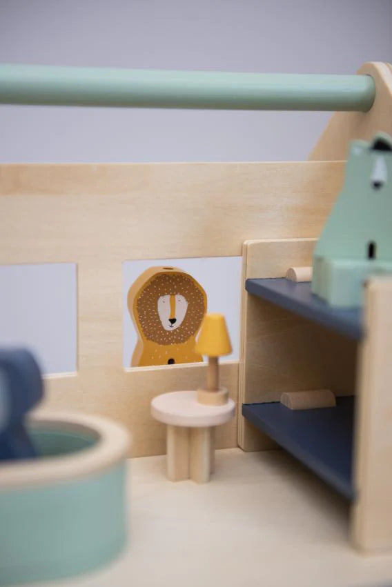 Trixie - Houten speelhuis met Accessoires, Poppenhuis, Trixie, Keekabuu