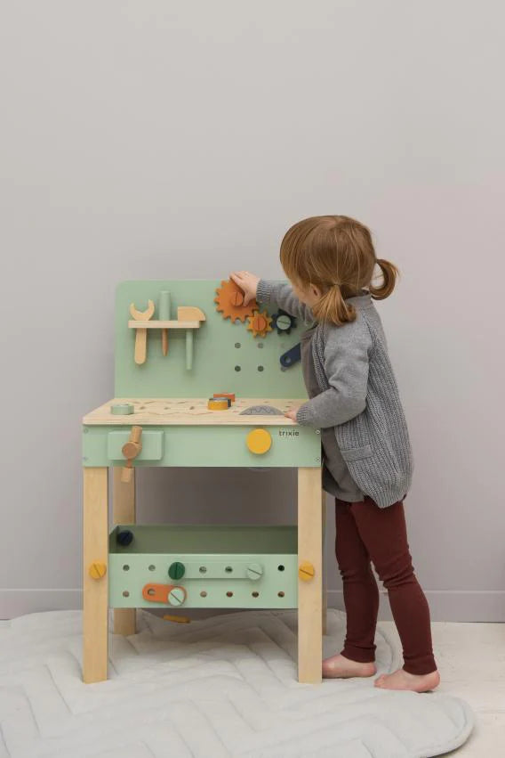 Trixie - Houten werkbank, Houten speelgoed, Trixie, Keekabuu