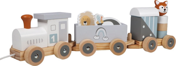 Tryco - Houten Dierentrein, Houten speelgoed, Tryco, Keekabuu