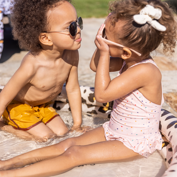 Swim Essentials - Baby en  Kinder Zwembad Panter Beige Ø 100 cm, Opblaasbaar zwembad, Swim Essentials, Keekabuu