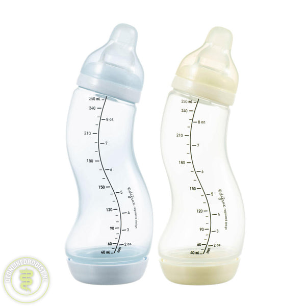 Difrax -  S-fles Natural 250 ml - Duo verpakking, Babyflessen, Difrax, Keekabuu