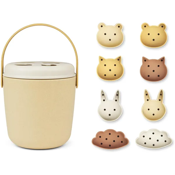 Liewood  - Jorn Beach Puzzle - Emmer met een vormen deksel en vormpjes, Buitenspeelgoed, Liewood, Keekabuu