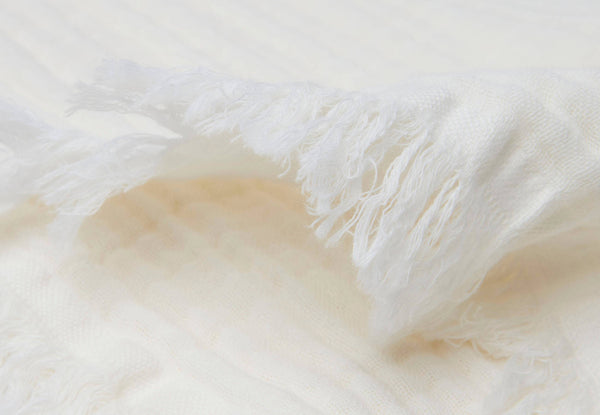 Jollein - Muslin Fringe Deken, Dekens, Jollein, Keekabuu