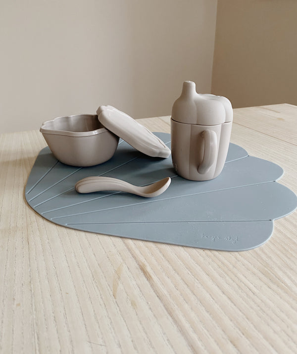 Konges Sløjd  - Silicone Serviesset Schelp, Kinderserviesset, Konges Slojd, Keekabuu