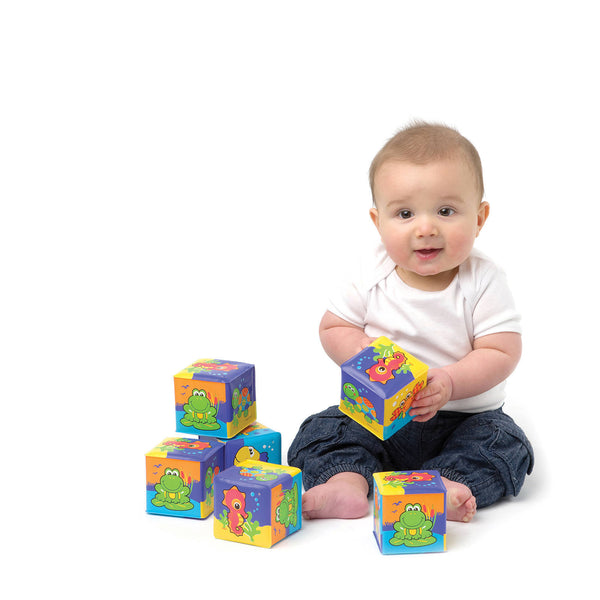 Playgro - Zachte Blokken (Water)dieren, Badspeelgoed, Playgro, Keekabuu