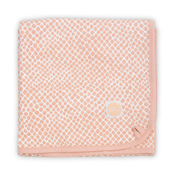 Jollein - Wiegdeken Jersey  | Snake Pale Pink, Dekens, Jollein, Keekabuu