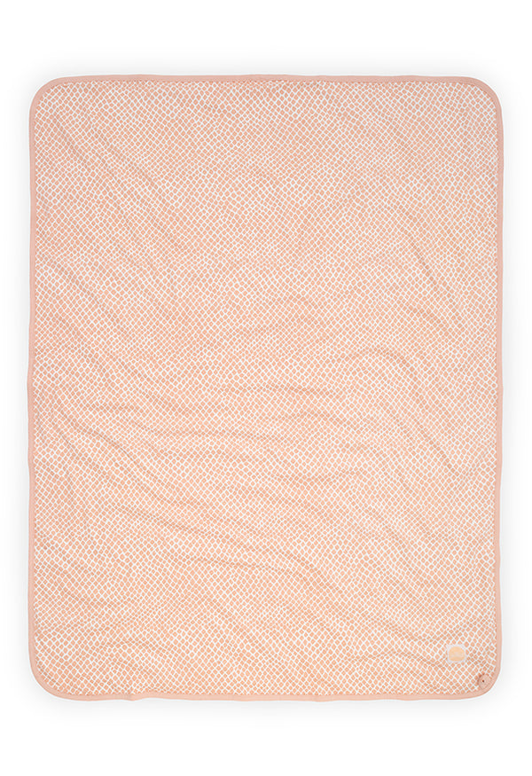 Jollein - Wiegdeken Jersey  | Snake Pale Pink, Dekens, Jollein, Keekabuu