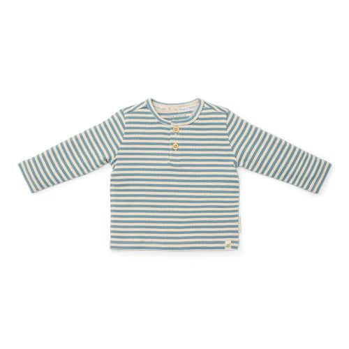 Little Dutch - Shirt lange mouw - Forest Friends - Stone Blue Stripe
