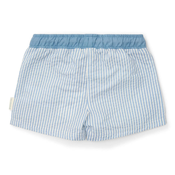 Little Dutch - Badeshorts - Grün - Muscheln und Streifen (Kopie)
