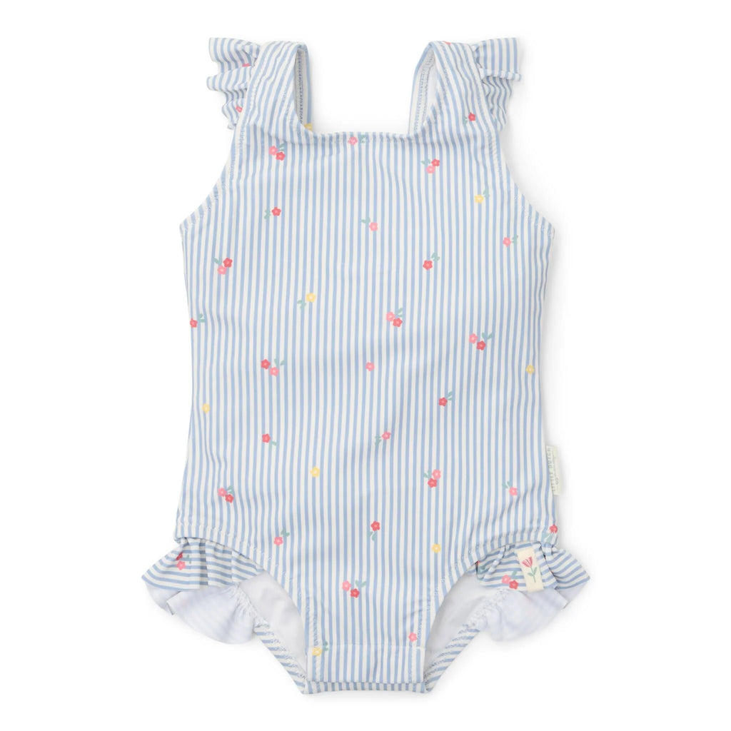 Little Dutch - Badpak - Blauw - Sunny Flowers