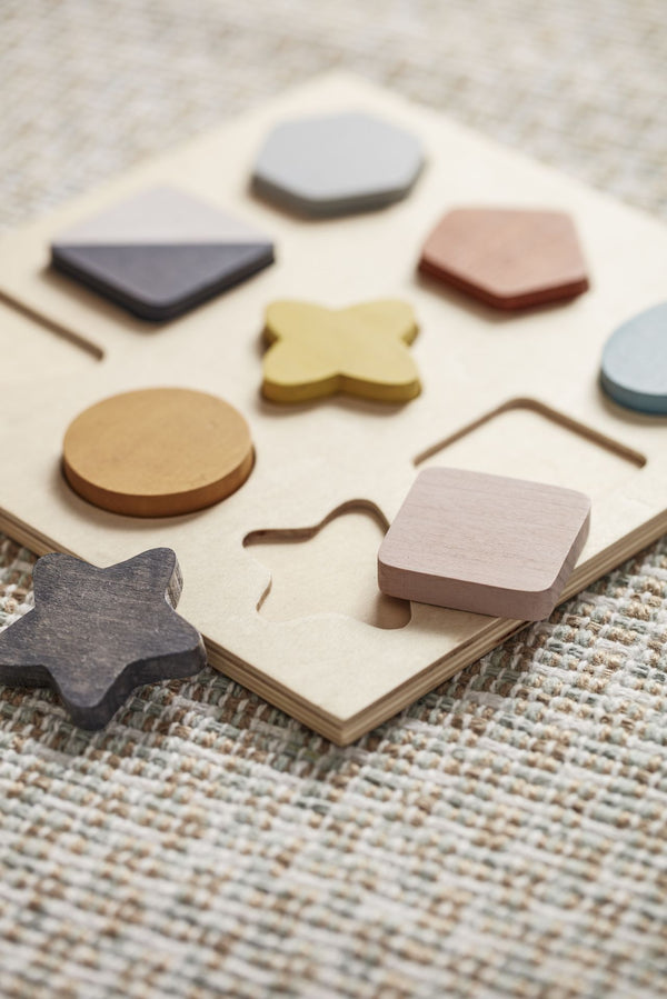 Kids Concept - Houten inlegpuzzel - Puzzel Geo, Puzzels, Kid's Concept, Keekabuu
