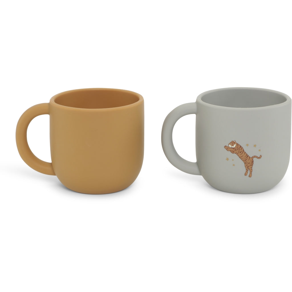 Konges Slojd - Set van 2 Siliconen Kindermokken, Drinkbekers, Konges Slojd, Keekabuu